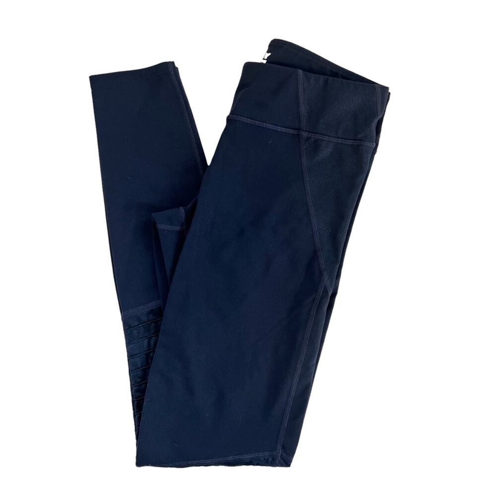 JoyLab Leggings Long Blue Mesh Moto Style Women's Size Small Yoga Workout Y2K
